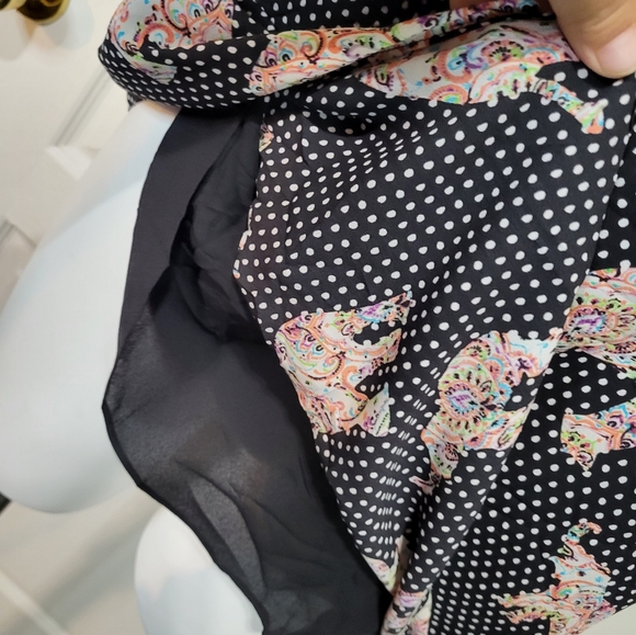 My Boutique Polkadot Elephant Print Top Size Xl - Picture 4 of 6